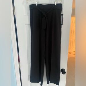 Chic Black Wide Leg Women's Pants